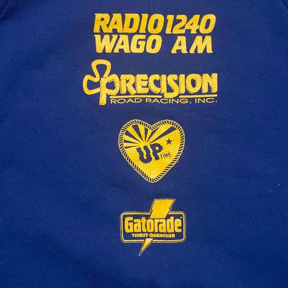 Vintage 1990 Fruit Of The Loom Blue Sweatshirt Crewneck Men L Made in USA - Picture 4 of 6